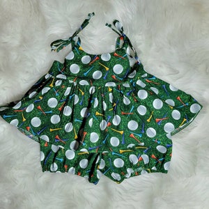 Tenue de golf pour bébé, tenue de golf pour bébé, barboteuse de golf, tenue de golf pour fille, tenue de balle de golf, ensemble barboteuse balle de golf, cadeau bébé, cadeau pour bébé