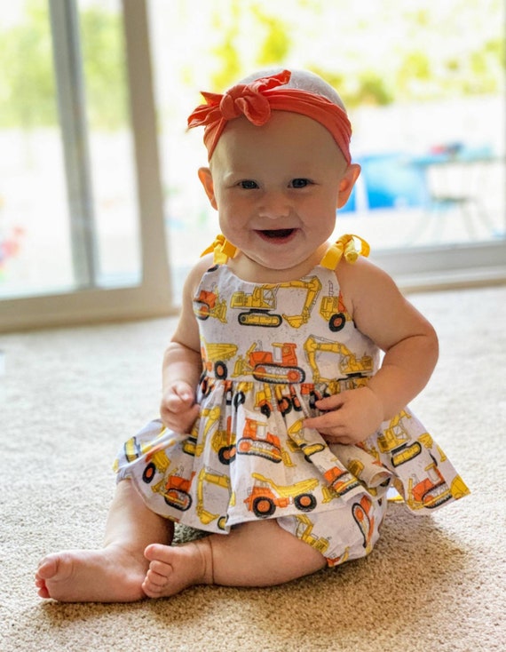 Toddler Girl Food Donut Print Colorblock Slip Rompers