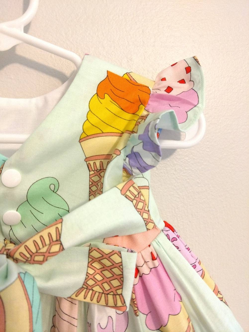 Ice Cream Dress Ice Cream Baby Dress Ice Cream Toddler Etsy UK