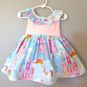 unicorn dress, unicorn baby dress, first birthday dress, unicorn themed party, unicorn birthday dress, twirl dress, unicorn party dress