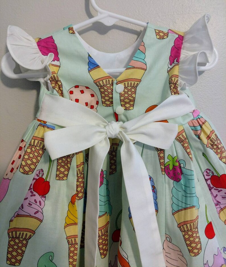 Ice cream dress ice cream baby dress ice cream toddler Etsy
