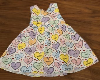 Handmade Hearts Dress, Valentine's Day Outfit