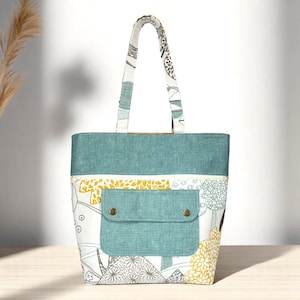 Sac fourre-tout en toile moderne, sac à main contemporain, sac fourre-tout moderne, sac fait main, sac à main cartable, sac à bandoulière, sac à main pour femme, cadeaux uniques