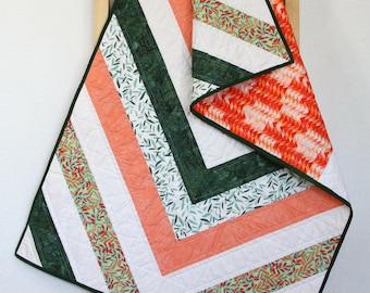 Custom Modern Quilt: Handmade Organic Cotton Baby Blanket