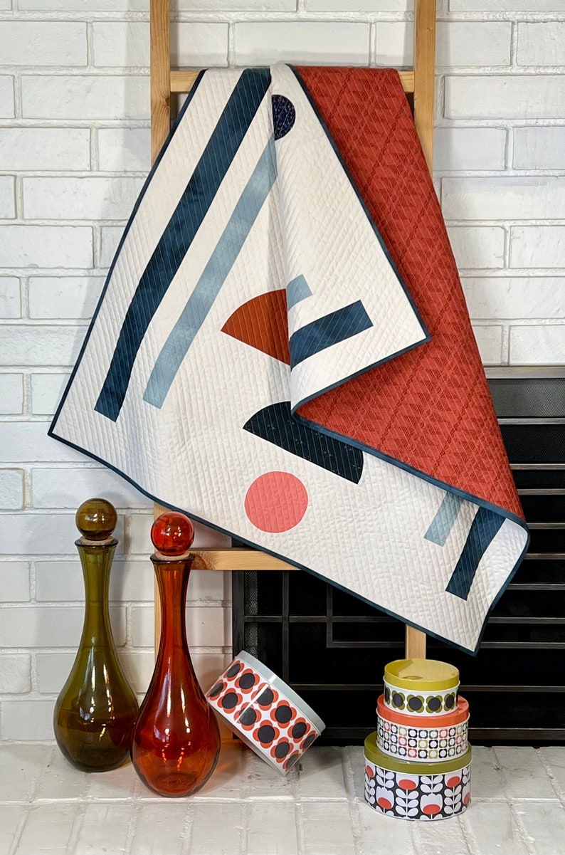 Modern Baby Quilt, Baby Quilt, Stroller Blanket, Modern Nursery Decor, Wall Hanging, Modern