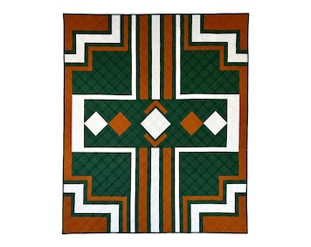 LA Deco Quilt Pattern, Modern Quilt Pattern, Digital Quilt Pattern, Crib Quilt, Throw Quilt, Wall Hanging, Baby Quilt, PDF Pattern, Art Deco