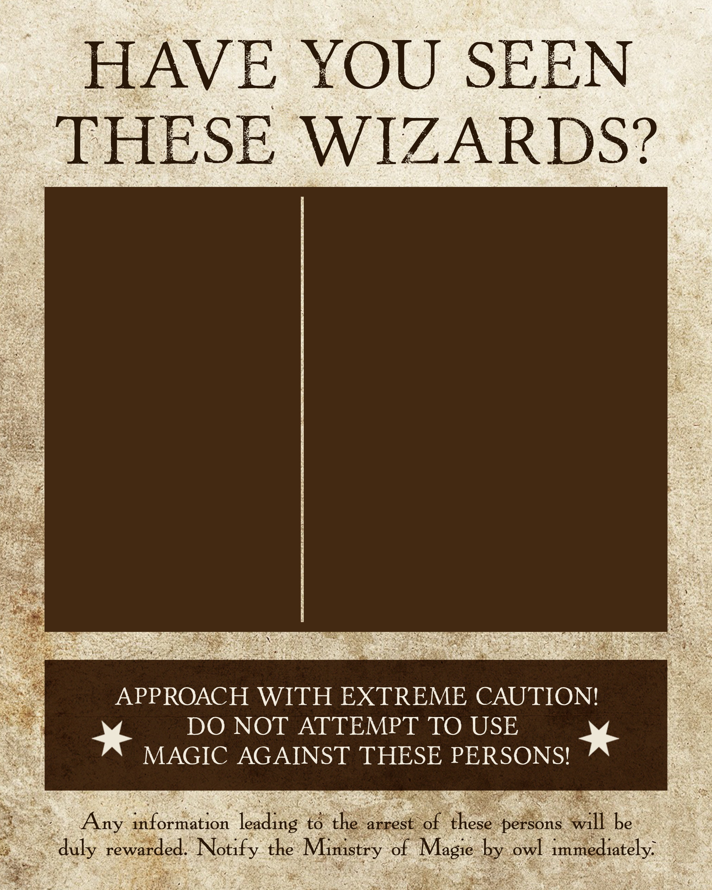 Have You Seen These Wizards Printable Wanted Poster 8 X 10 | Etsy India