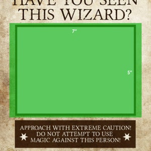 Have You Seen This Wizard Printable Wanted Poster, 8 x 10 letter size picture frame, Bridal Shower Wedding picture frame, Grad picture image 3