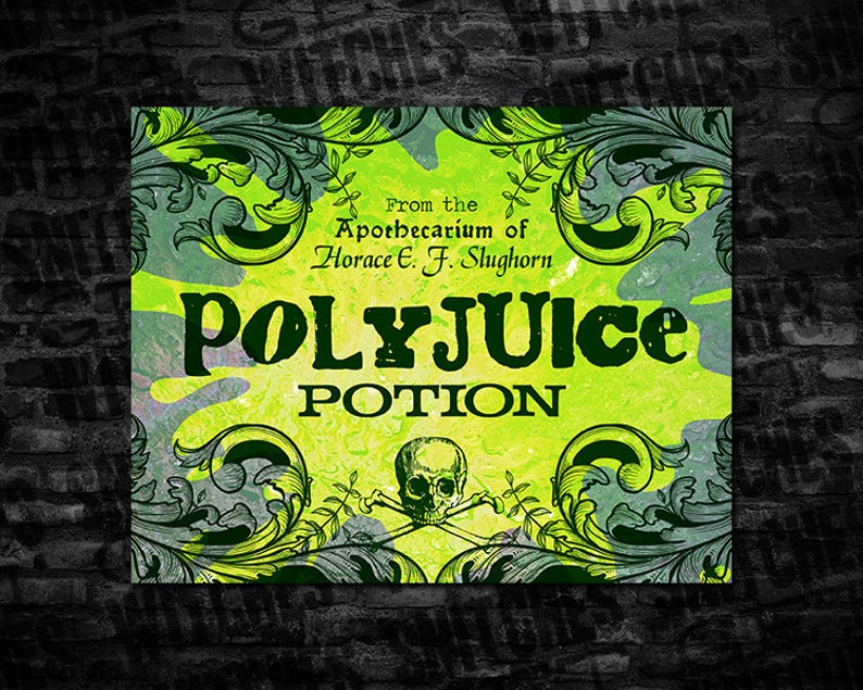 Polyjuice Potion Label For Necklace Free Printable