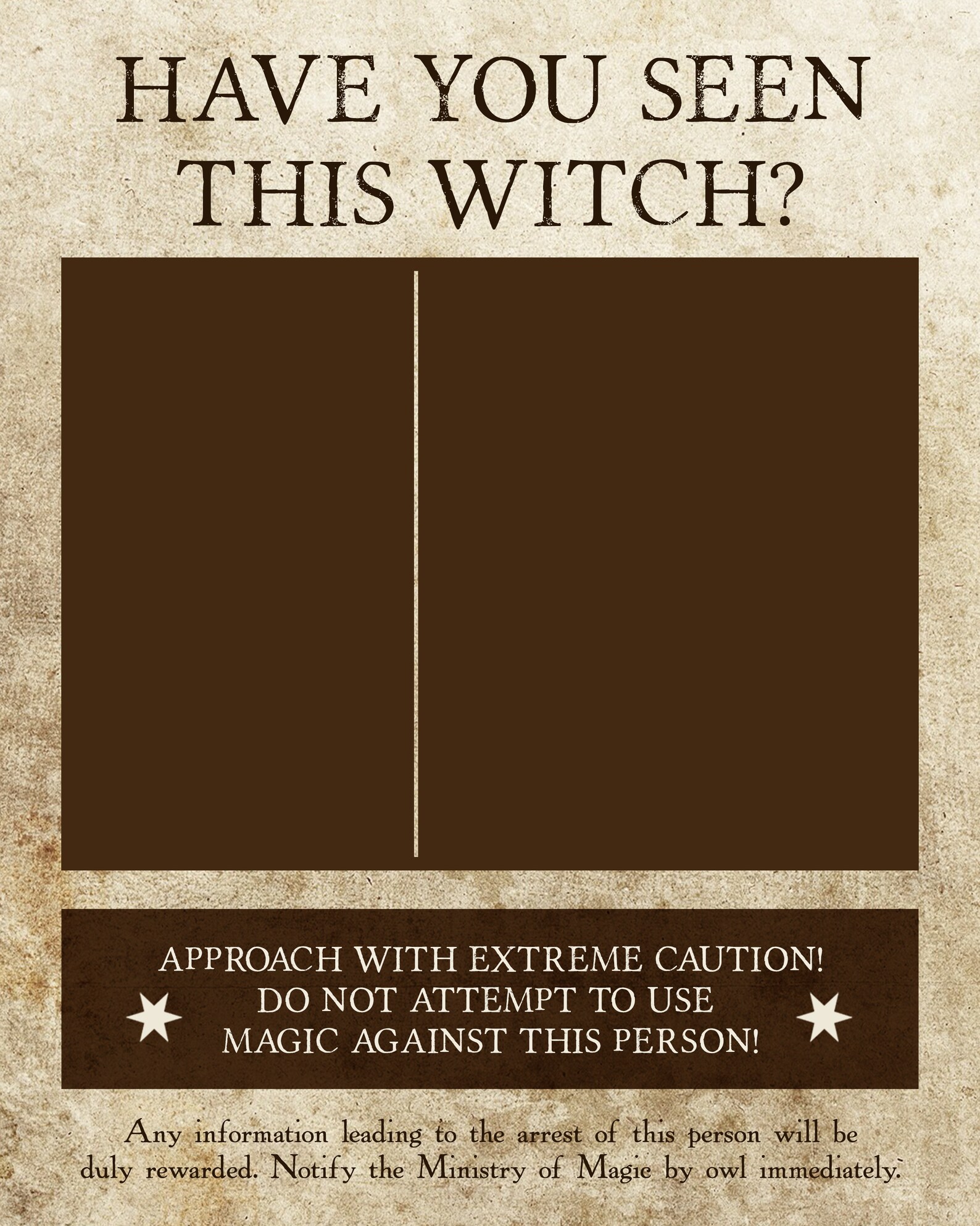 Have You Seen This Witch Printable Wanted Poster 8 X 10 - Etsy
