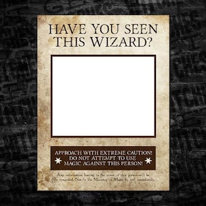 Have You Seen This Wizard Printable Wanted Poster, 8 x 10 letter size picture frame, Bridal Shower Wedding picture frame, Grad picture image 1