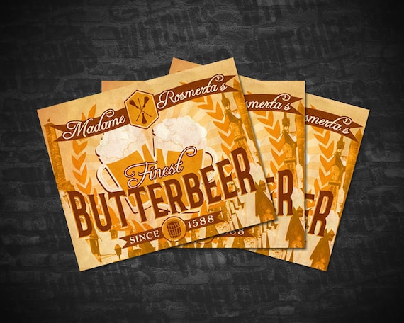 Butterbeer Printable Labels 4.25 X 3.5 Butterbeer | Etsy