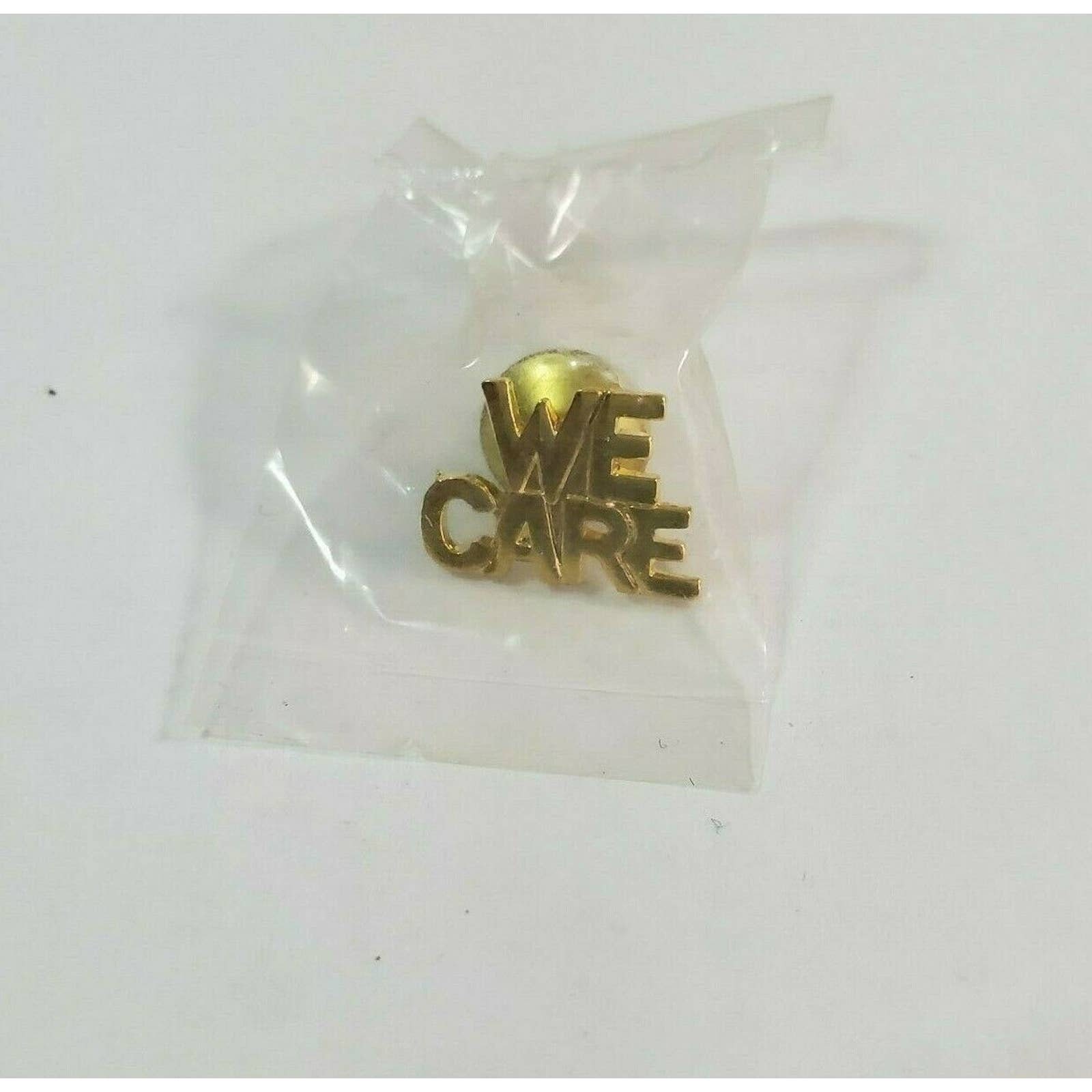 WalMart Employee We Care Gold Tone Metal Lapel Pin Pinback Etsy