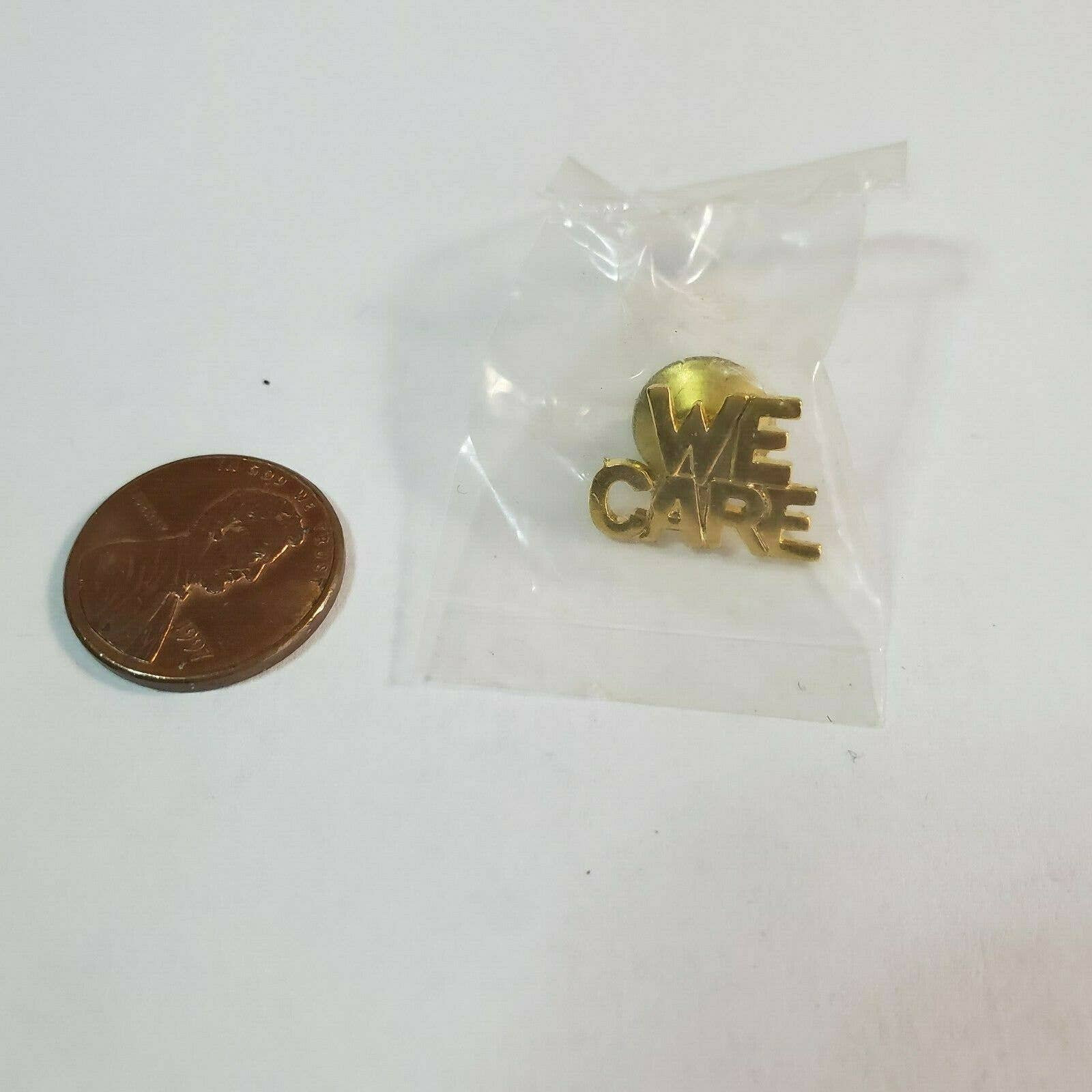 WalMart Employee We Care Gold Tone Metal Lapel Pin Pinback Etsy