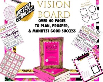 Vision board Extreme | Vision Board Kit | Printable | Quotes | Affirmations | Scriptures | Vision Board Party | New Years Party