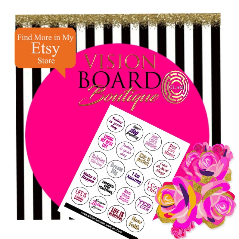 2021 vision board Vision Board Printable Quotes Etsy
