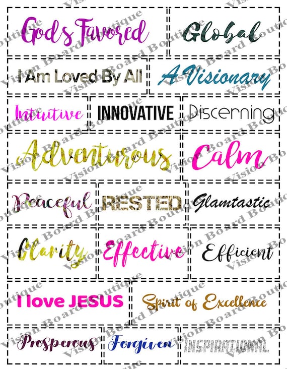 Printable Vision Board Quotes