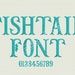 FishTail monogram Embroidery Font - 3 sizes Font Monogram - FishTail Monogram Fonts - FishTail Embroidery Font - Instant Download