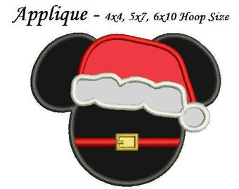 christmas mickey applique design 34567 inch machine embroidery applique design mickey mouse christmas applique - Christmas Mickey Mouse christmas mickey applique design 34567 inch machine embroidery applique design mickey mouse christmas applique - Christmas Mickey Mouse