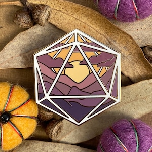 D20 Sunset Portal Pin