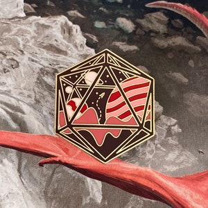 Space Portal Dice Pin