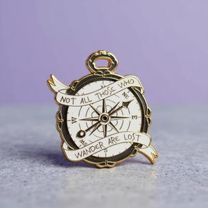 Compass of Middle Earth, LOTR Enamel Pin