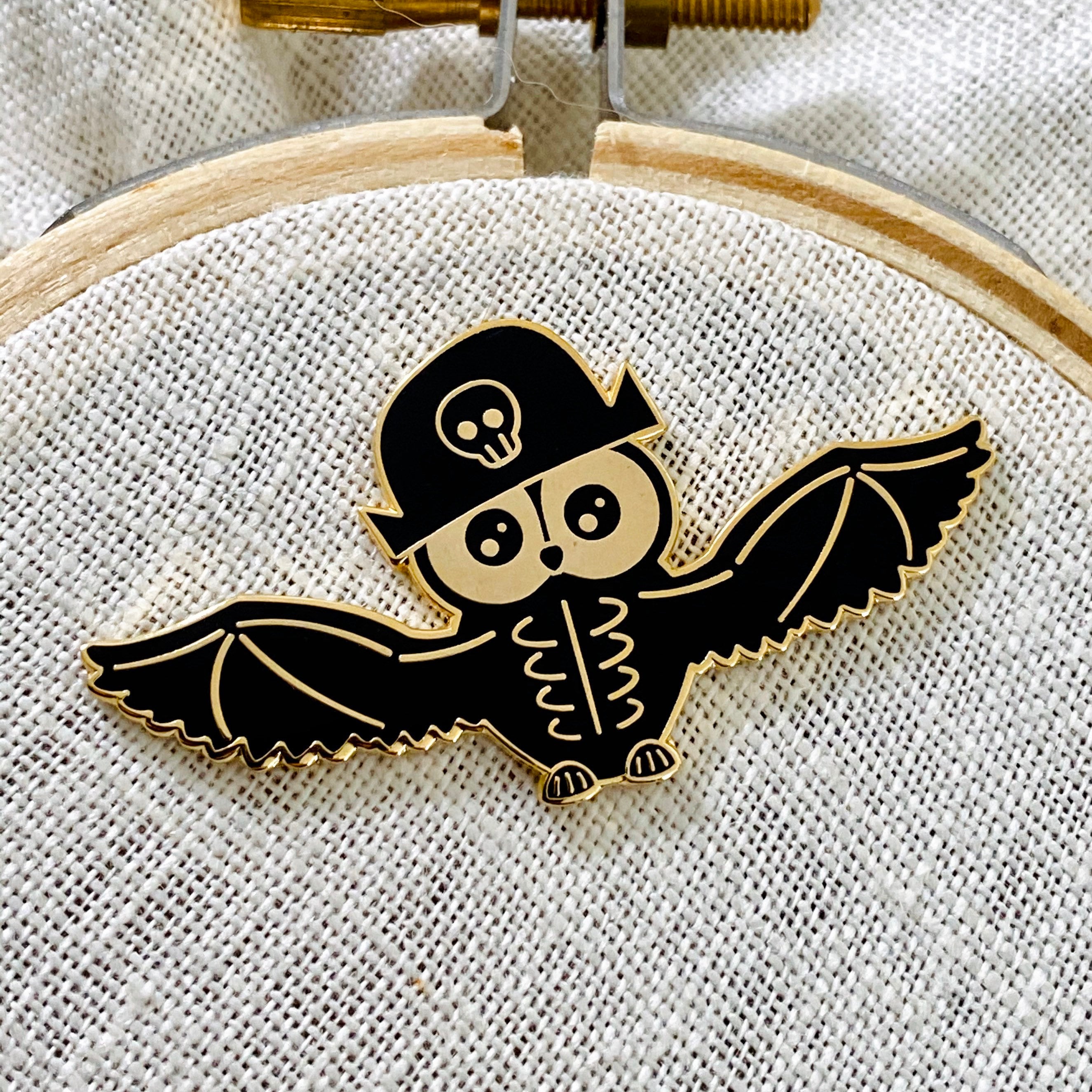 Halloween Skeleton Owl Needle Minder
