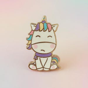 Grumpy Unicorn Pin