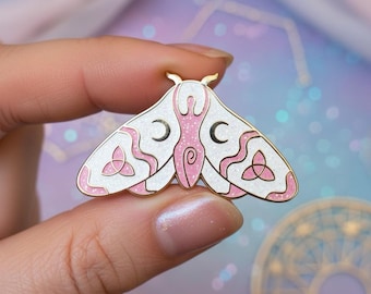 Moth Pink Enamel Pin