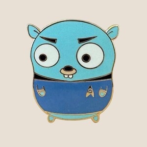 Gopher logique, épingle en émail codeur