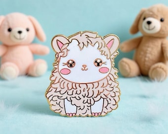 Lamb, Kawaii Enamel Pin