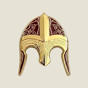 Halfling Rider's Helmet Enamel Pin
