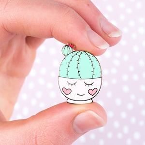 Emaille pin cactus pin