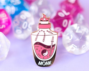 MONK D&D enamel pin or sticker
