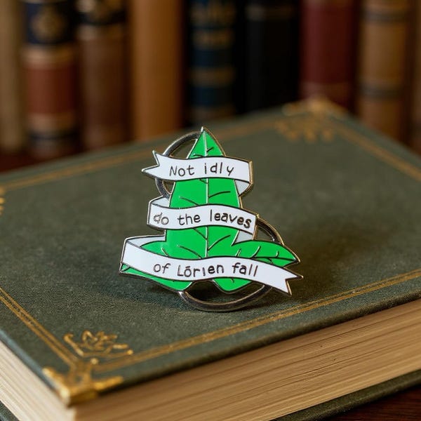 Leaves of Lórien LOTR Pin.