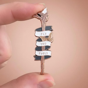Gandalf's Staff LOTR Pin: "Fly, You Fools!"