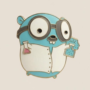 Functor Gopher, Coder Enamel Pin