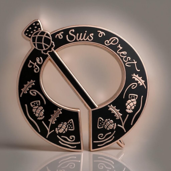 Je Suis Prest, Outlander Emalj Pin
