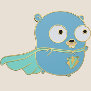 Vim Gopher, Coder Enamel Pin