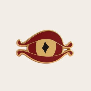 The Burning Eye Enamel Pin