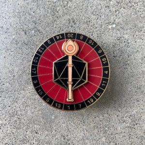 Staff - Spinning Pins D&D Hard Enamel Pin