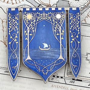 Elven Tapestry 3 Inch Enamel Pin