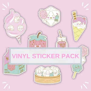 Kawaii Dice Sticker Pack