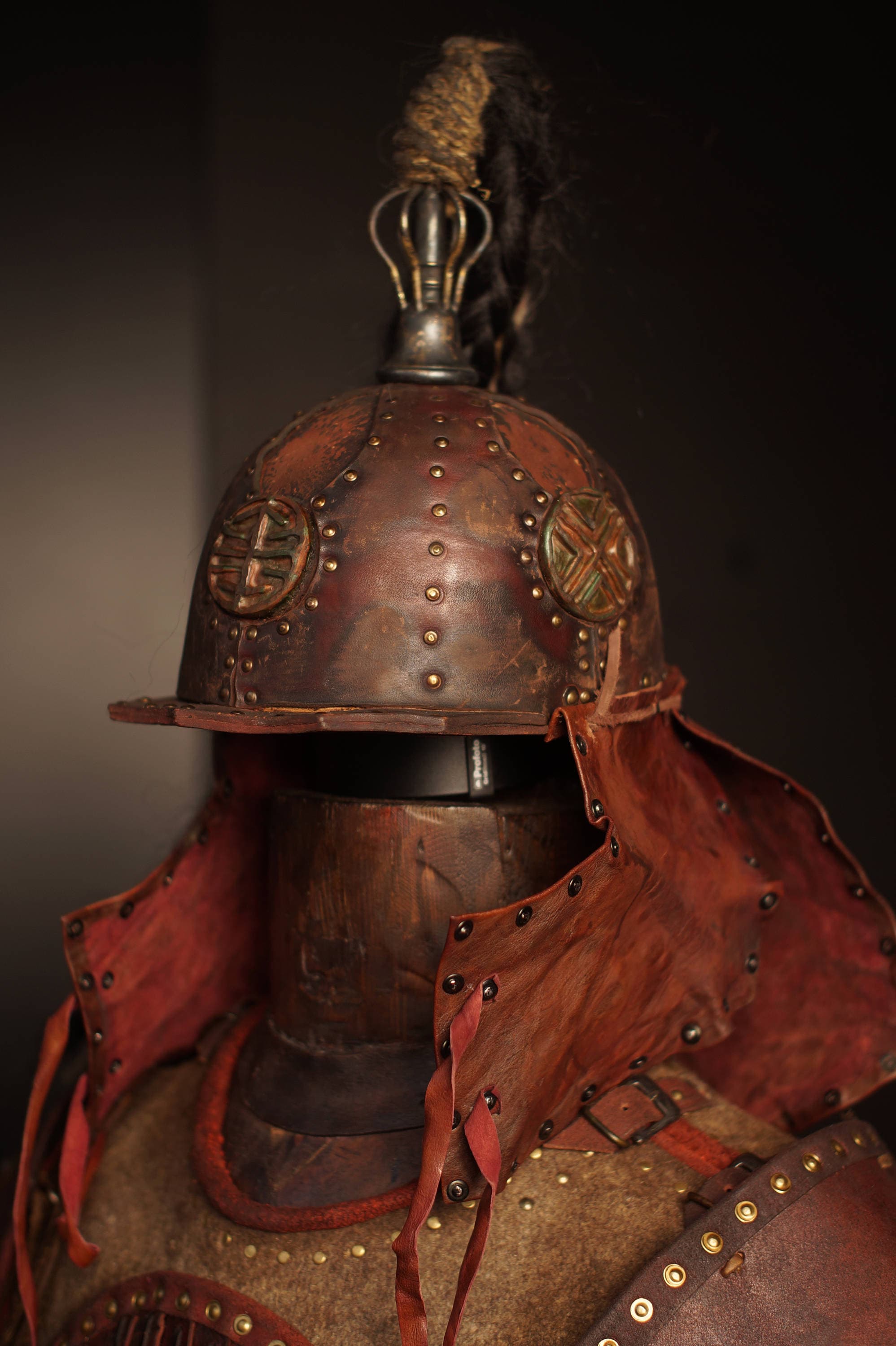 Medieval battle leather helmet fantasy warrior ren faire men | Etsy