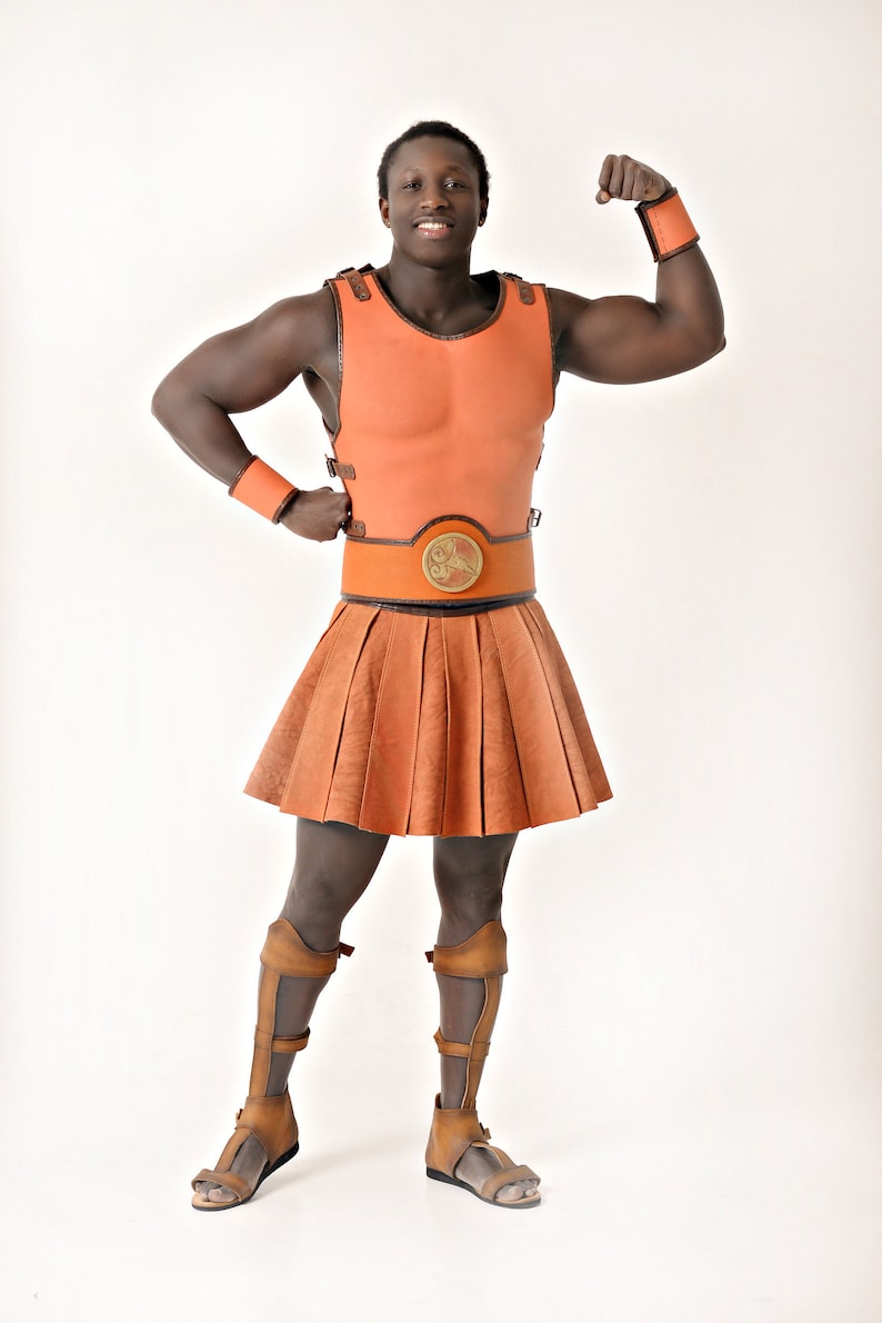 Disney Hercules costume greek leather armor cosplay armour Etsy