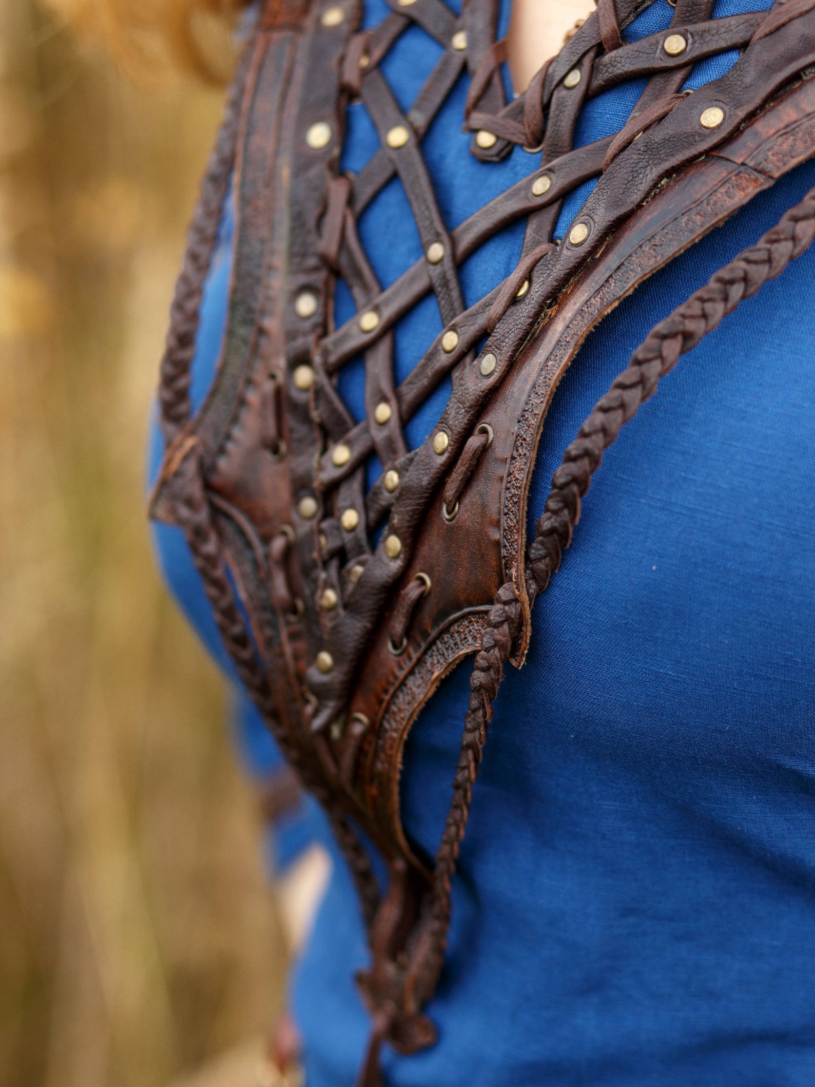 Leather Breastplate Lagertha Medieval Leather Breastplate Etsy