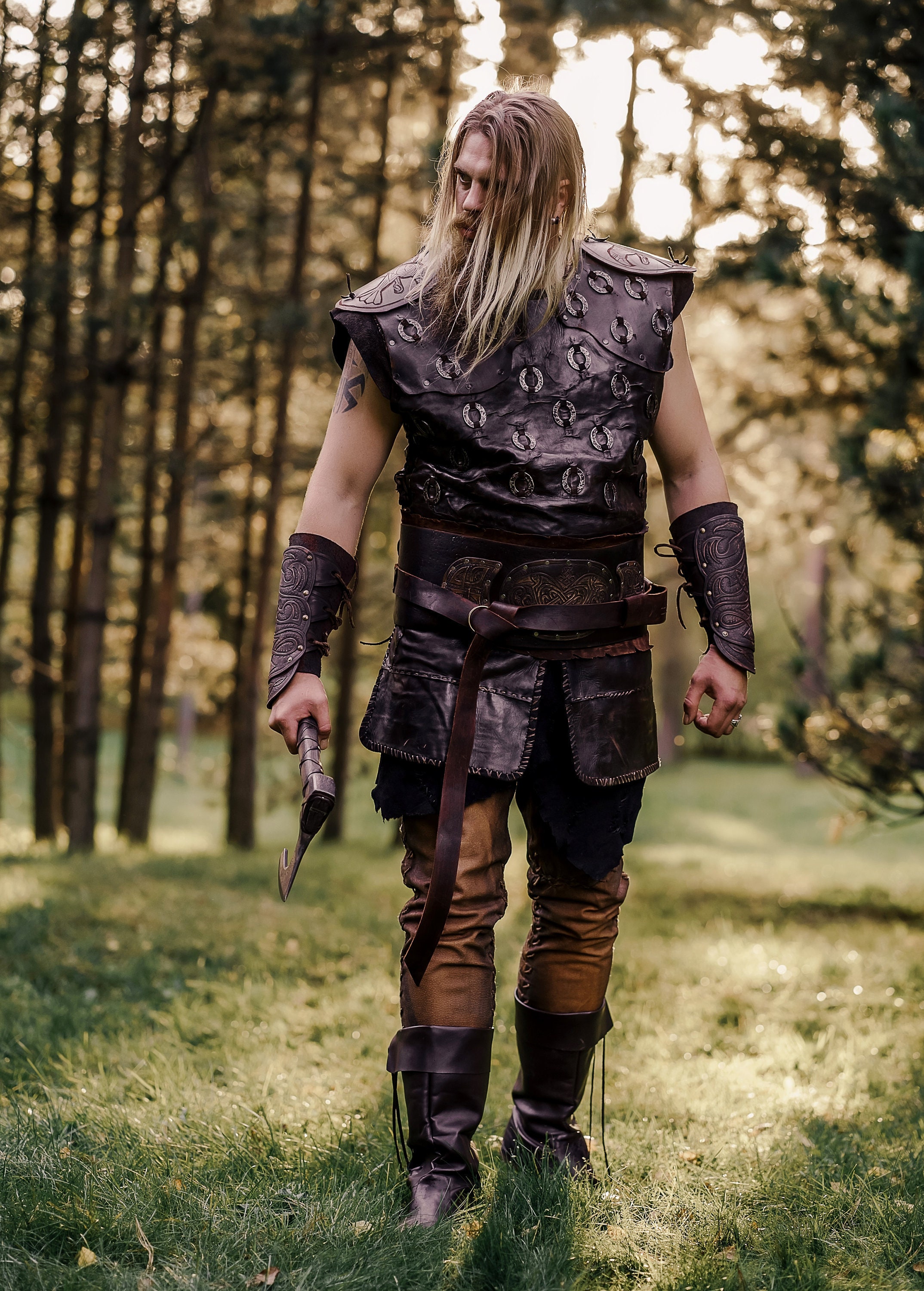 Asbjorn armor from Northmen medieval viking men costume Etsy
