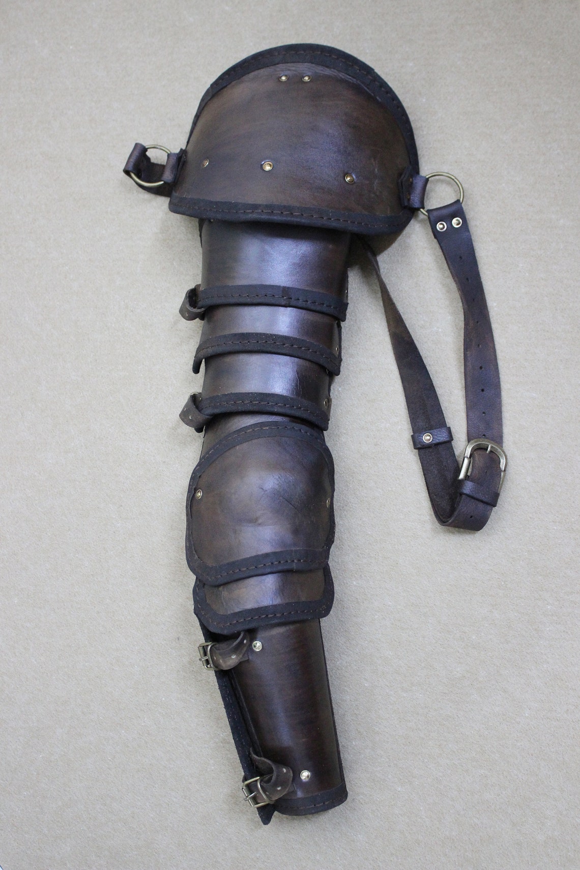 Gladiator arm guard manica full arm spartacus leather Etsy