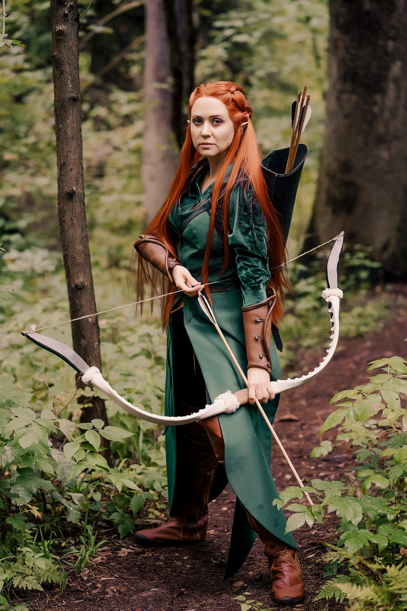 Tauriel costume The Hobbit elven cosplay costume Etsy