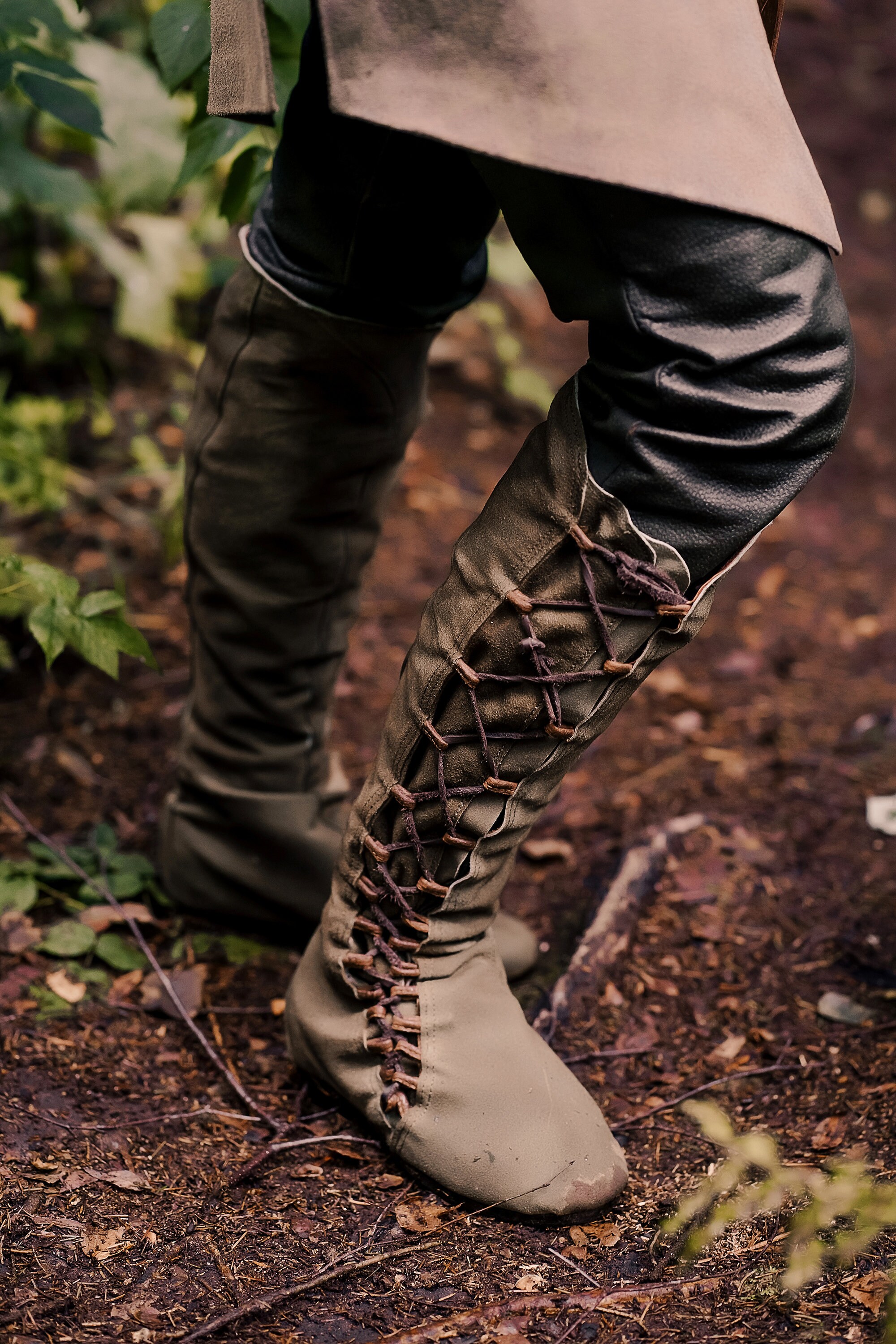 Legolas high leather boots ren faire handmade leather boots Etsy